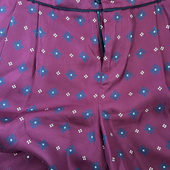 NWOT rag & bone | Shorts | Rag And Bone Burgundy Pleated Gabrielle Shorts - Picture 4 of 5